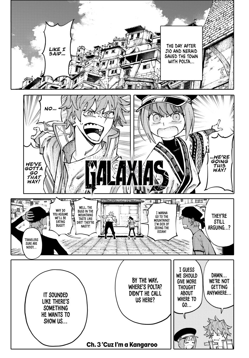 Galaxias Manga Chapter 3 page 1 - 'Cuz I'm a Kangaroo